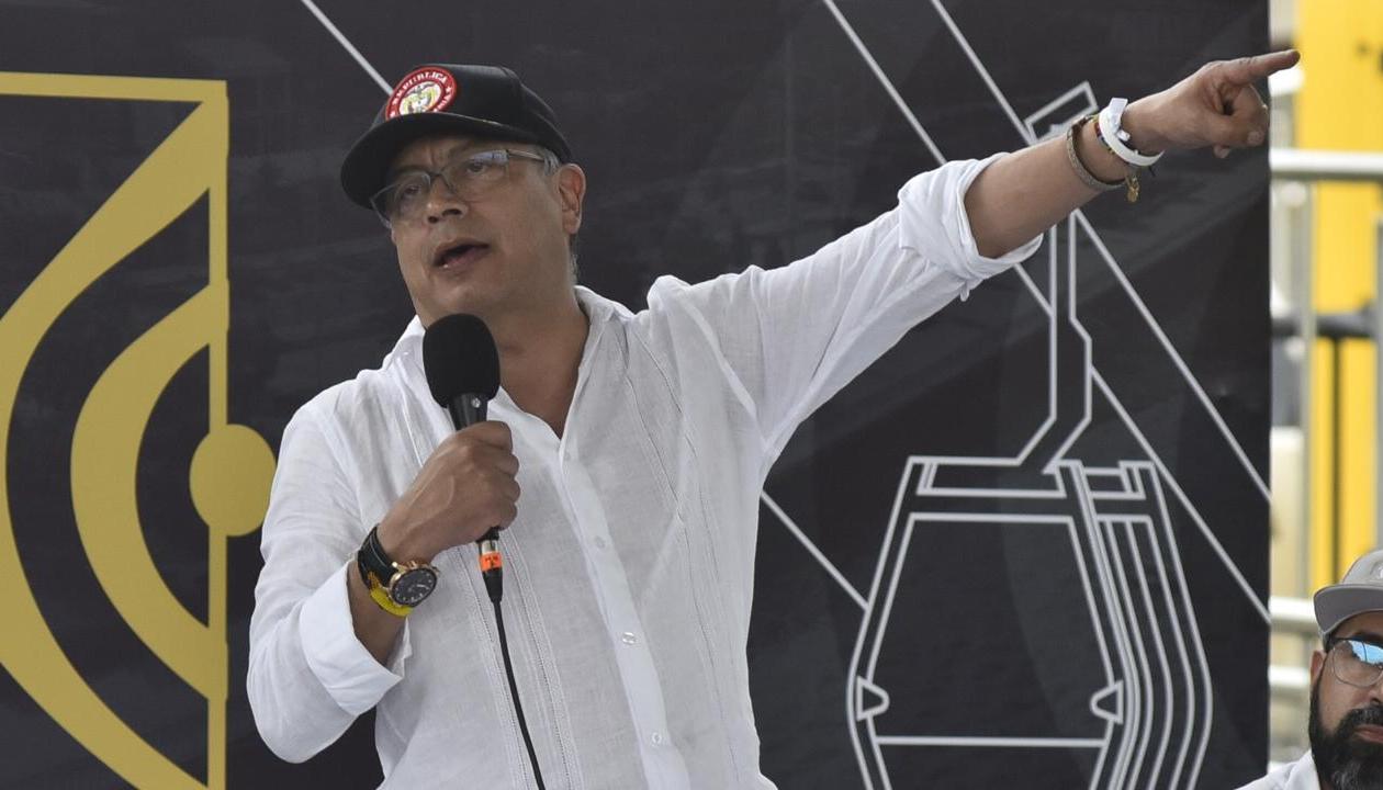 El Presidente Gustavo Petro en Barranquilla.