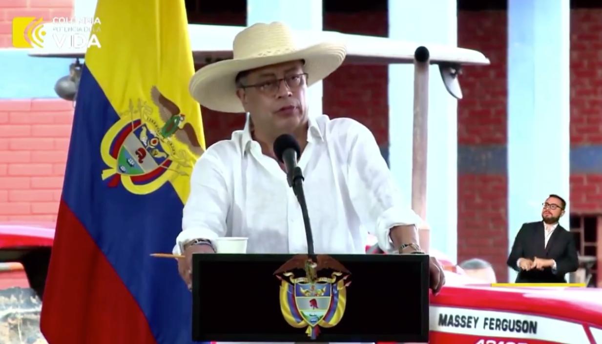 El Presidente Gustavo Petro. 