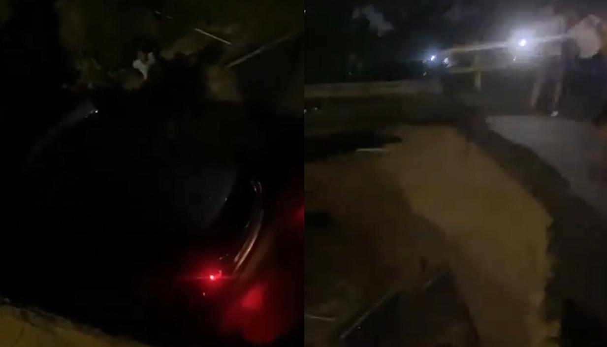 Así quedó el puente tras el desplome del tramo.