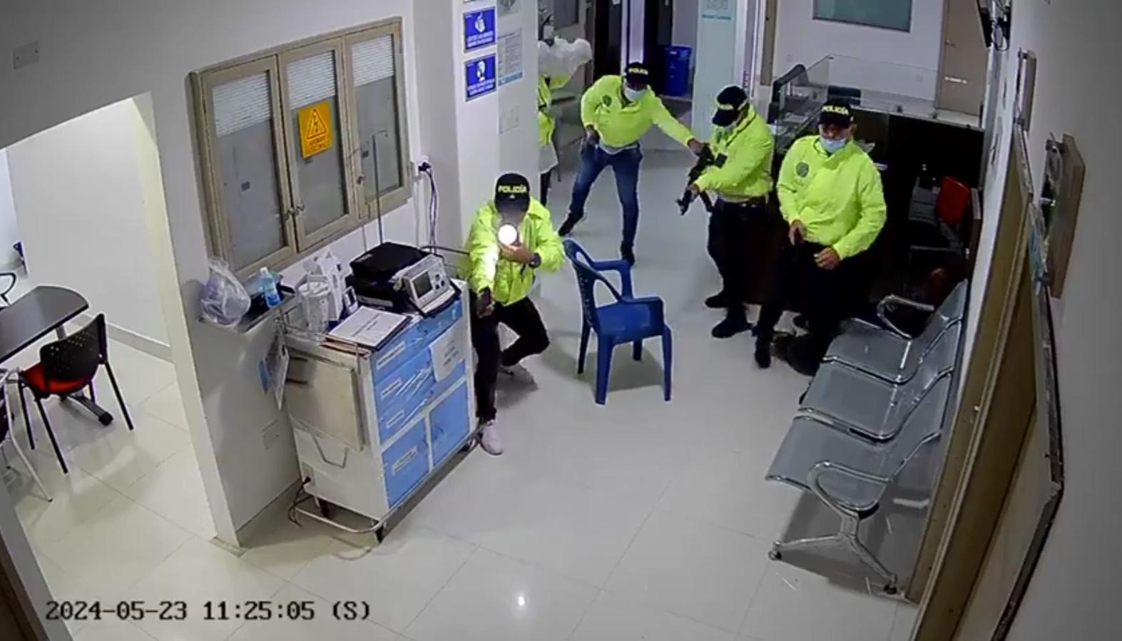 Imagen de los sicarios que perpetraron el ataque.