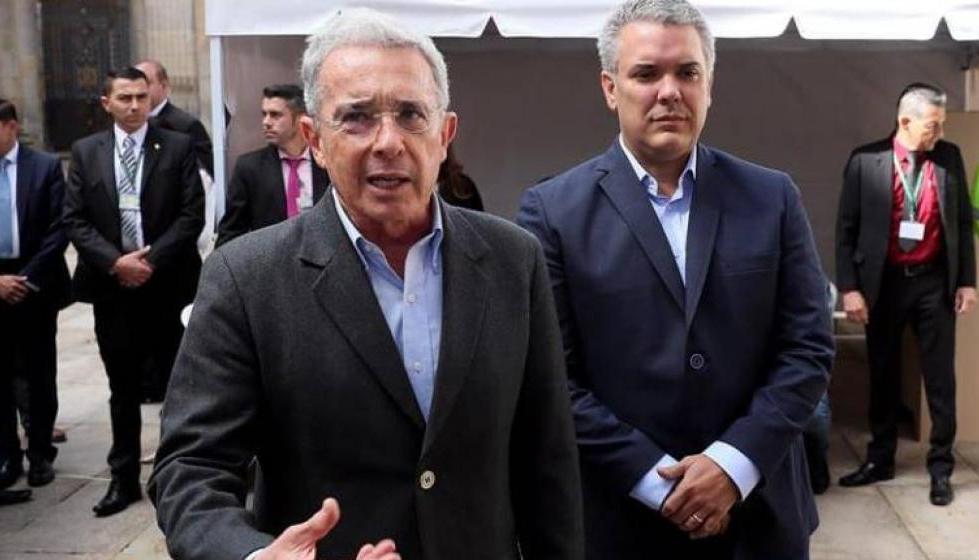 Álvaro Uribe e Iván Duque. 