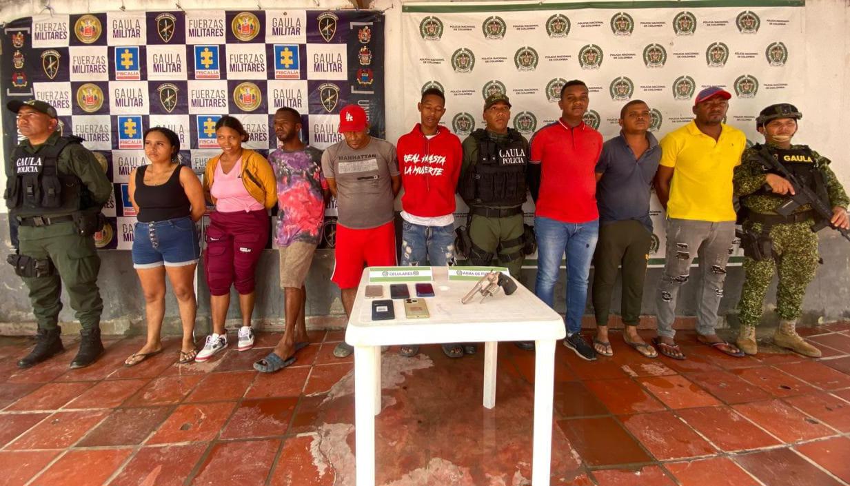 Presuntos miembros del 'Clan del Golfo' fueron capturados.