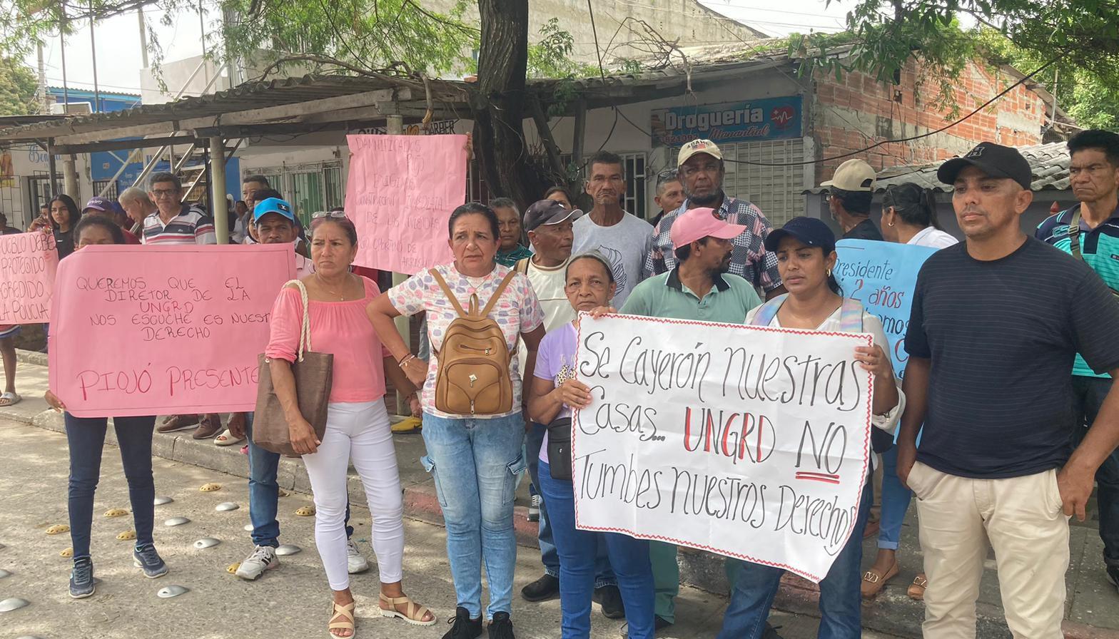 Damnificados de Piojó.