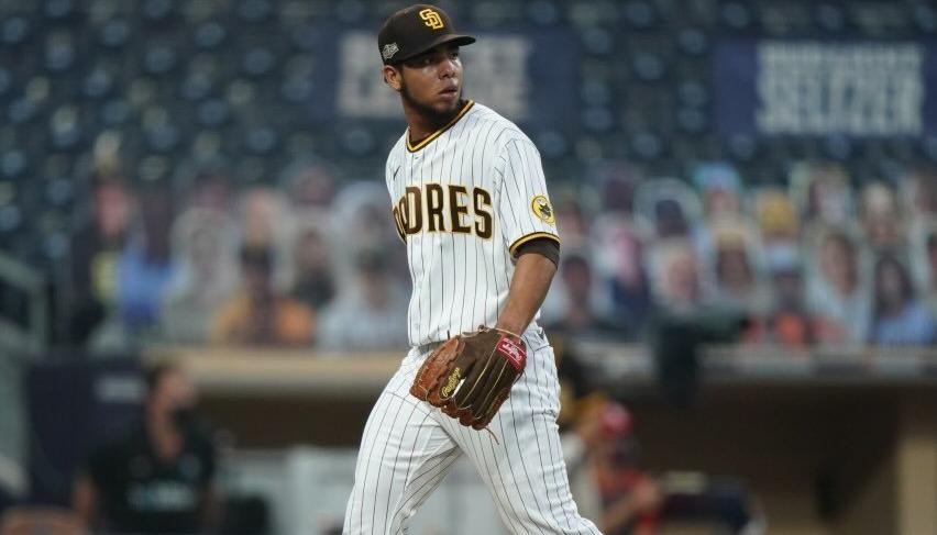 Luis Patiño, lanzador barranquillero de los Padres de San Diego. 
