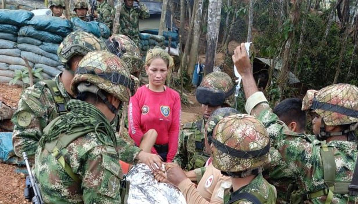 Personal del Ejército cuando trasladaba al concejal herido