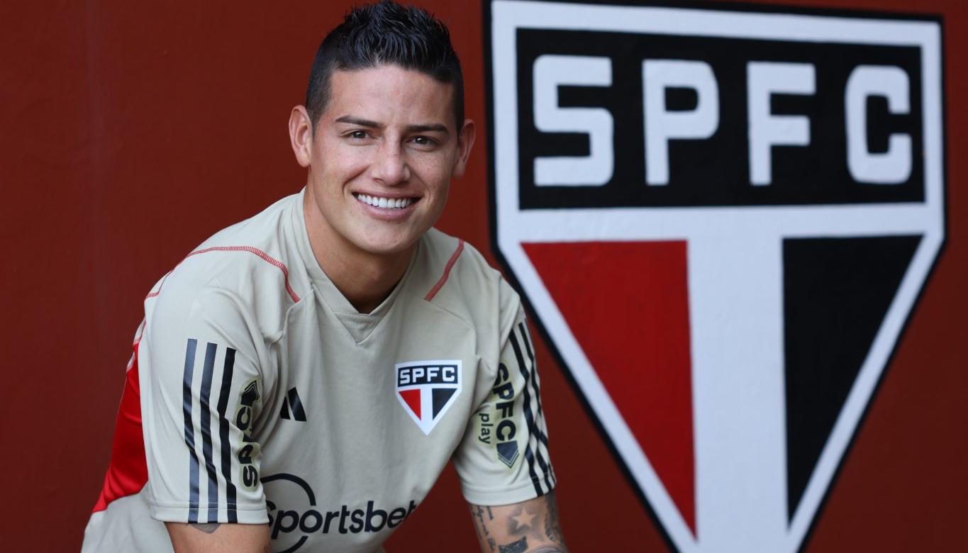 James Rodríguez tiene contrato con el Sao Paulo hasta junio de 2025.