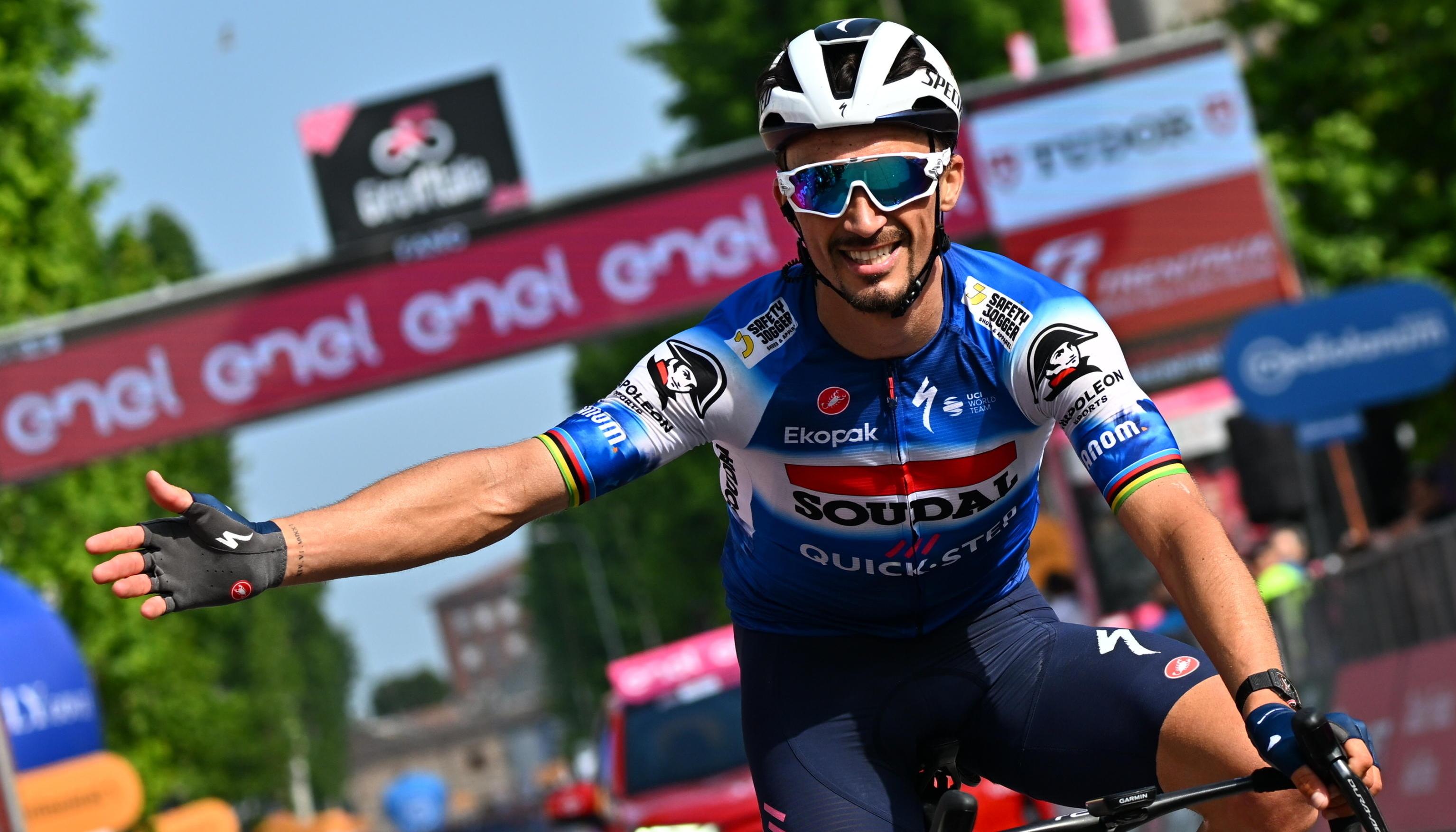 Julian Alaphilippe, ganador de la duodécima etapa del Giro de Italia. 