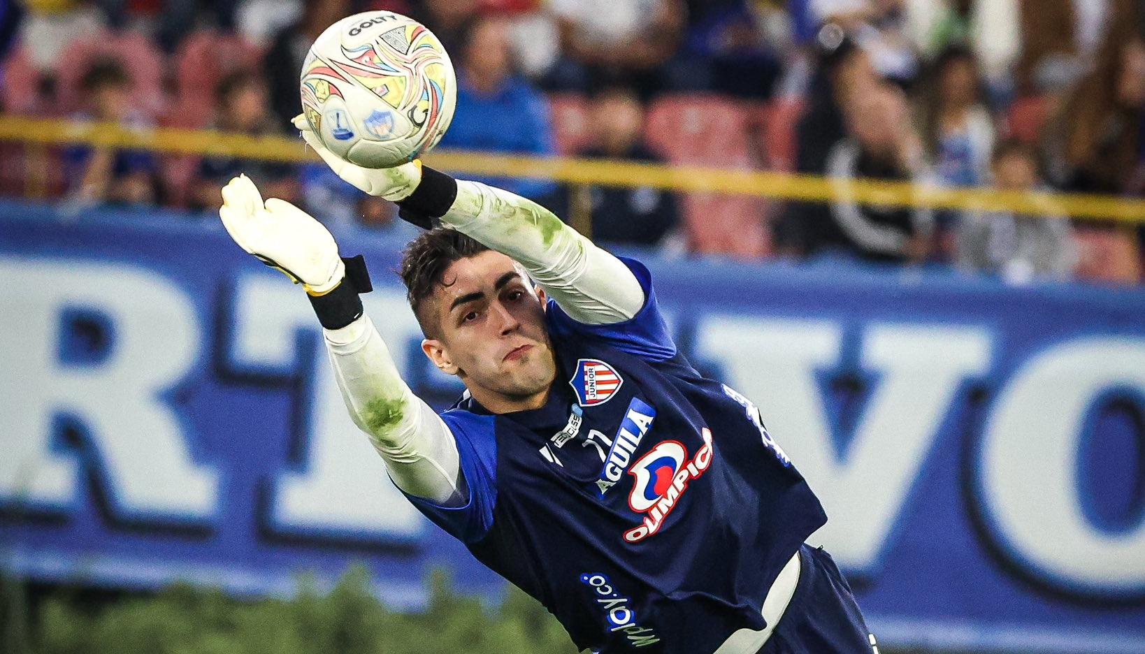 Santiago Mele, portero uruguayo del Junior. 