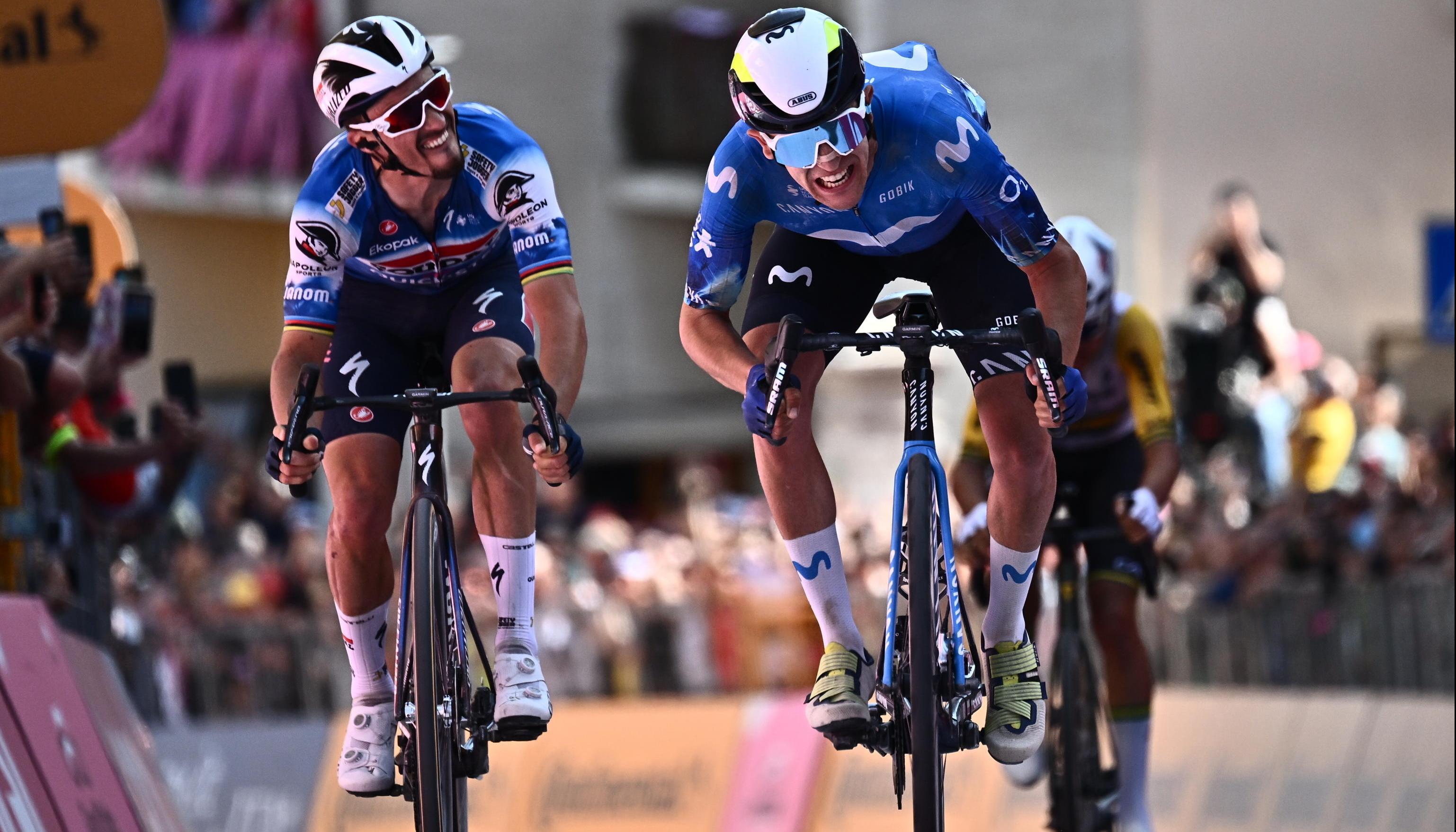 Pelayo Sánchez le ganó en el remate al francés Julian Alaphilippe.  