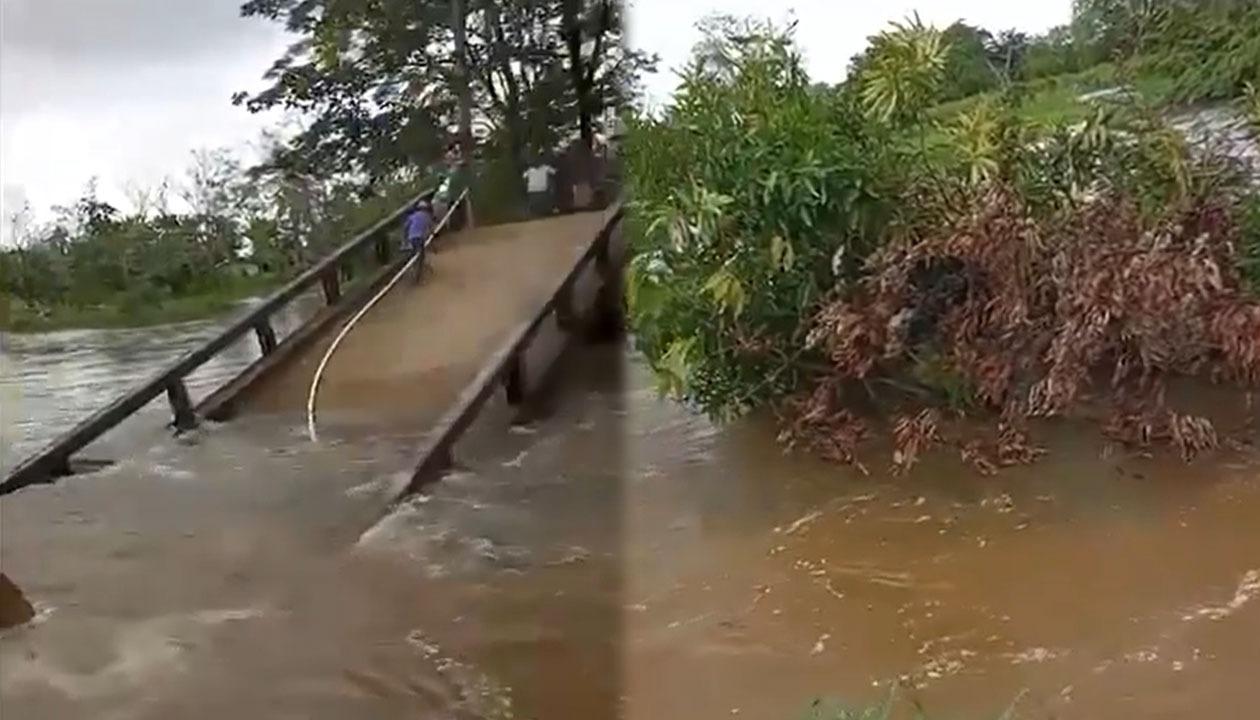 El puente de 'Los Negritos' en Ayapel colapsó.