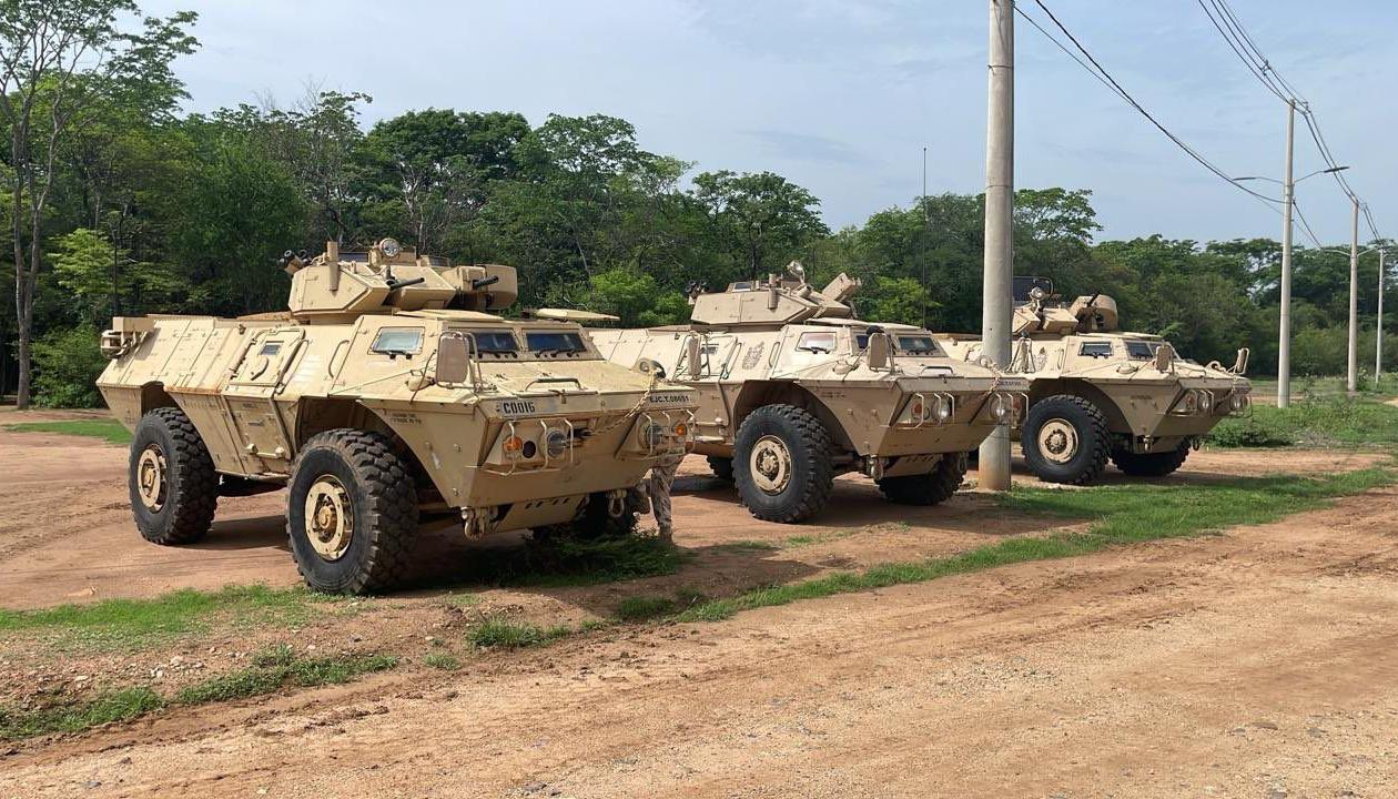 Los vehículos que patrullarán el sur de Bolívar