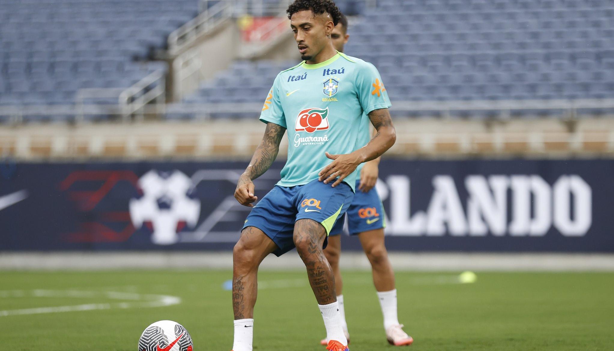 Raphinha, delantero del Barcelona y de la selección brasileña. 