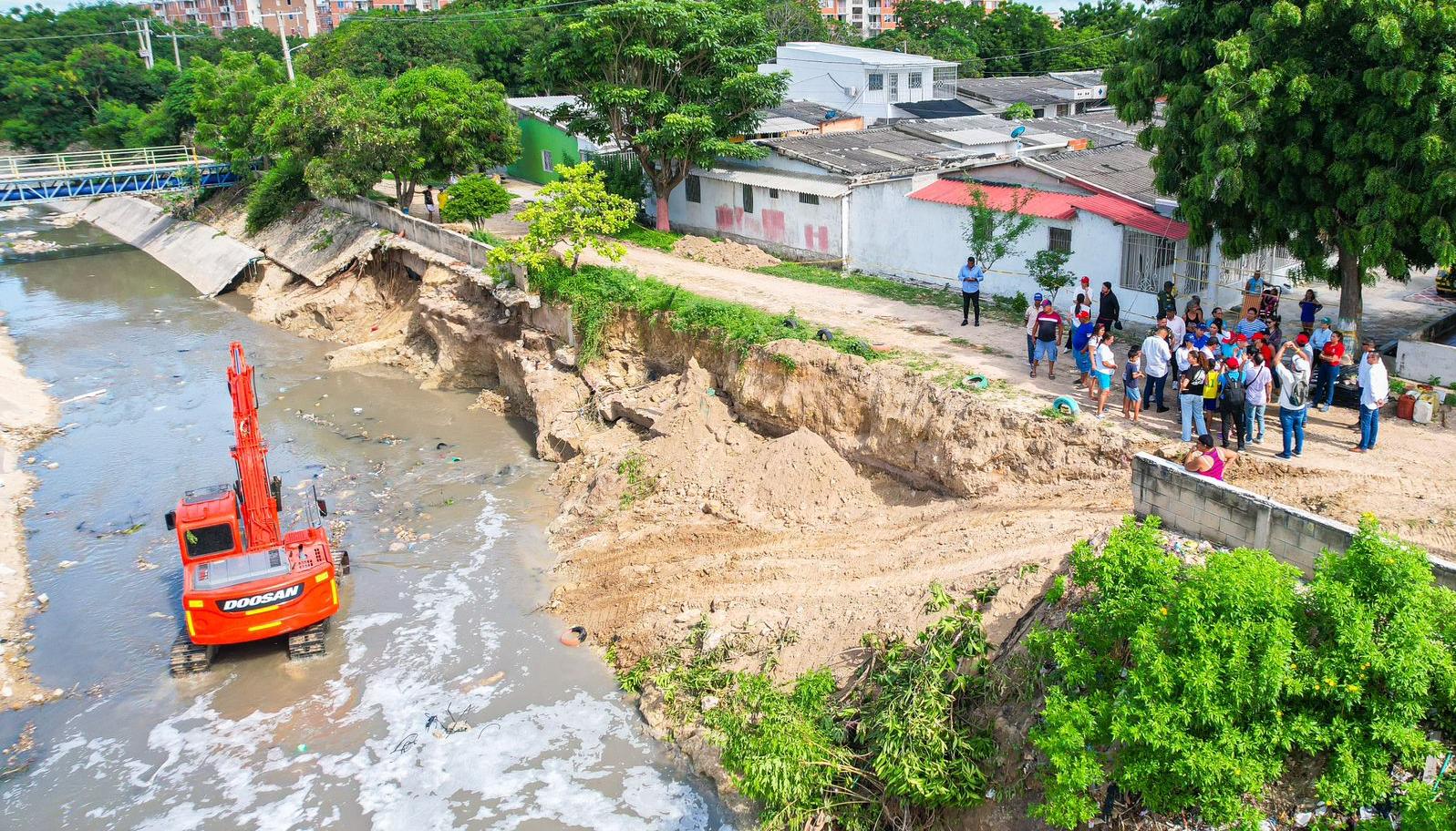 Así quedó el arroyo 'El platanal'