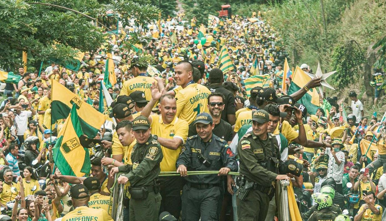 Atlético Bucaramanga llegando a la capital nortesantandereana