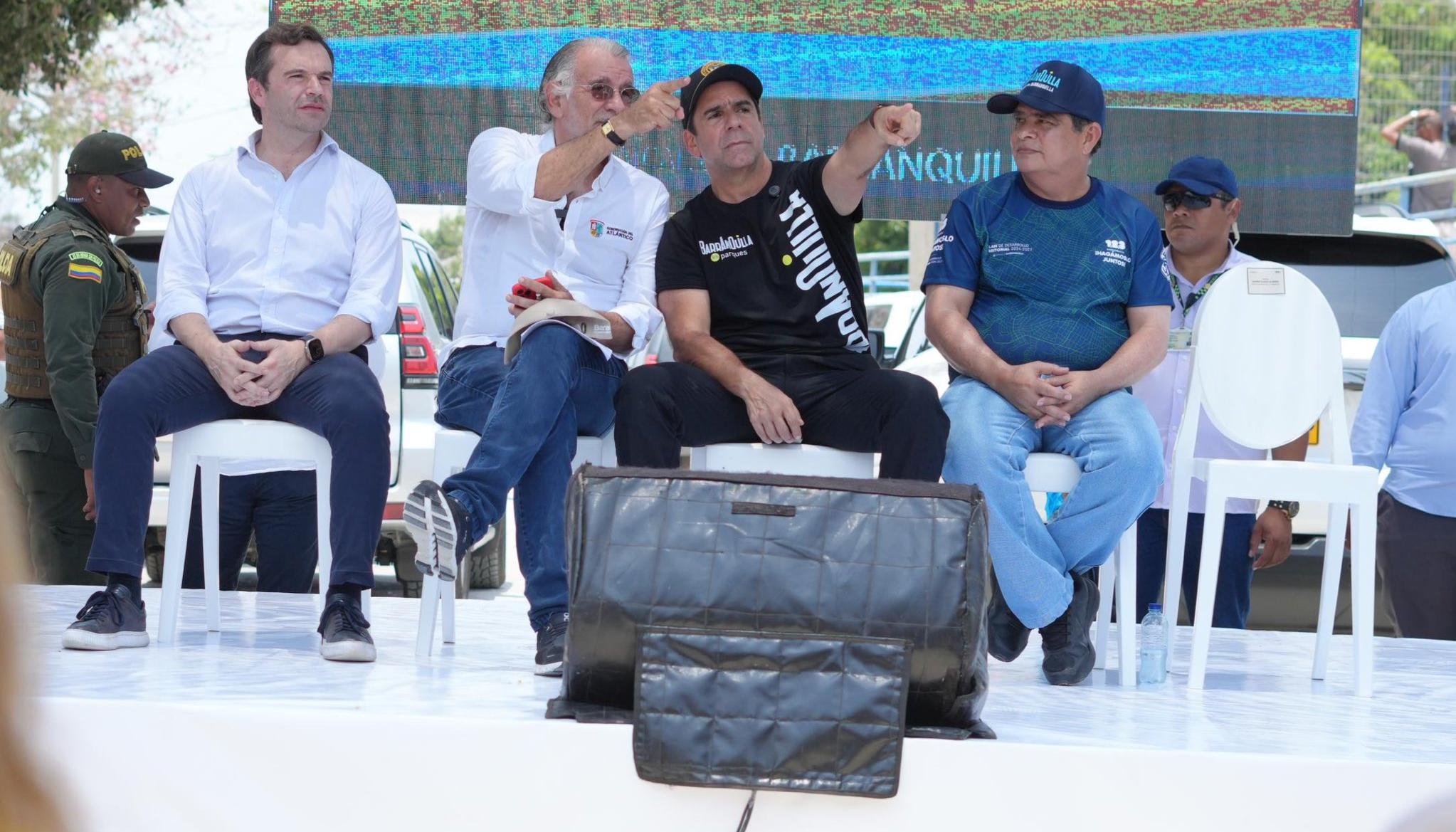 Acto de la primera piedra del Gran Malecón del Suroriente.