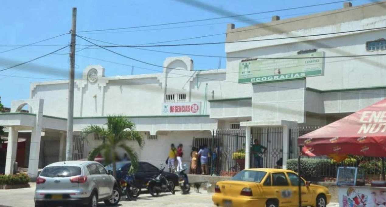 Centro médico donde se encuentran los lesionados. 