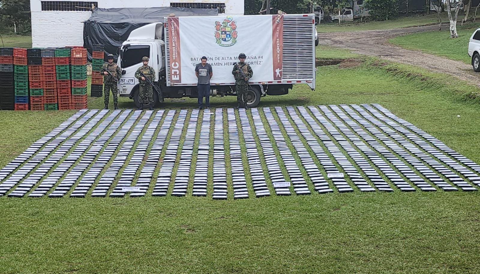 La droga incautada.
