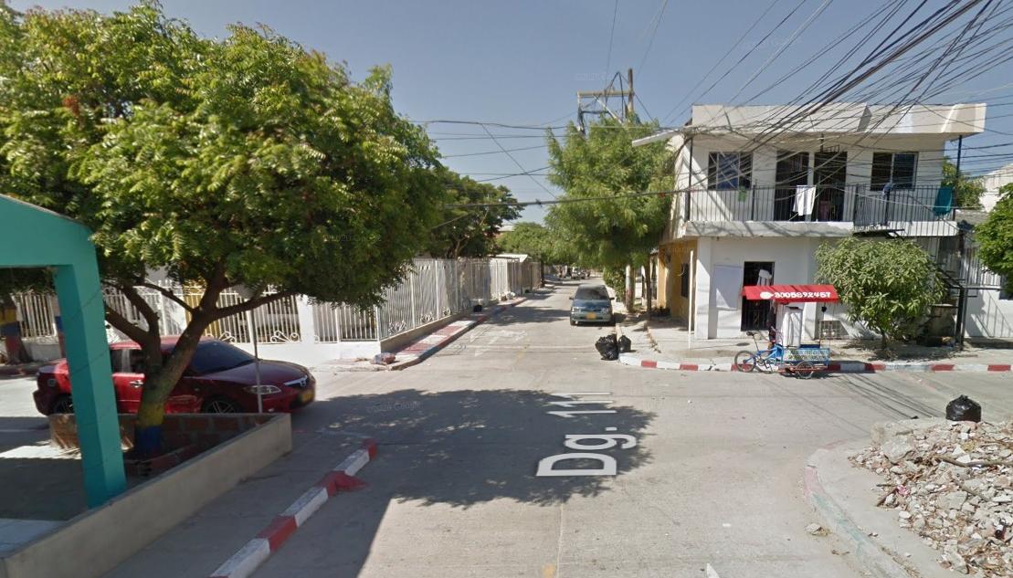 Sector donde se registró el homicidio. 
