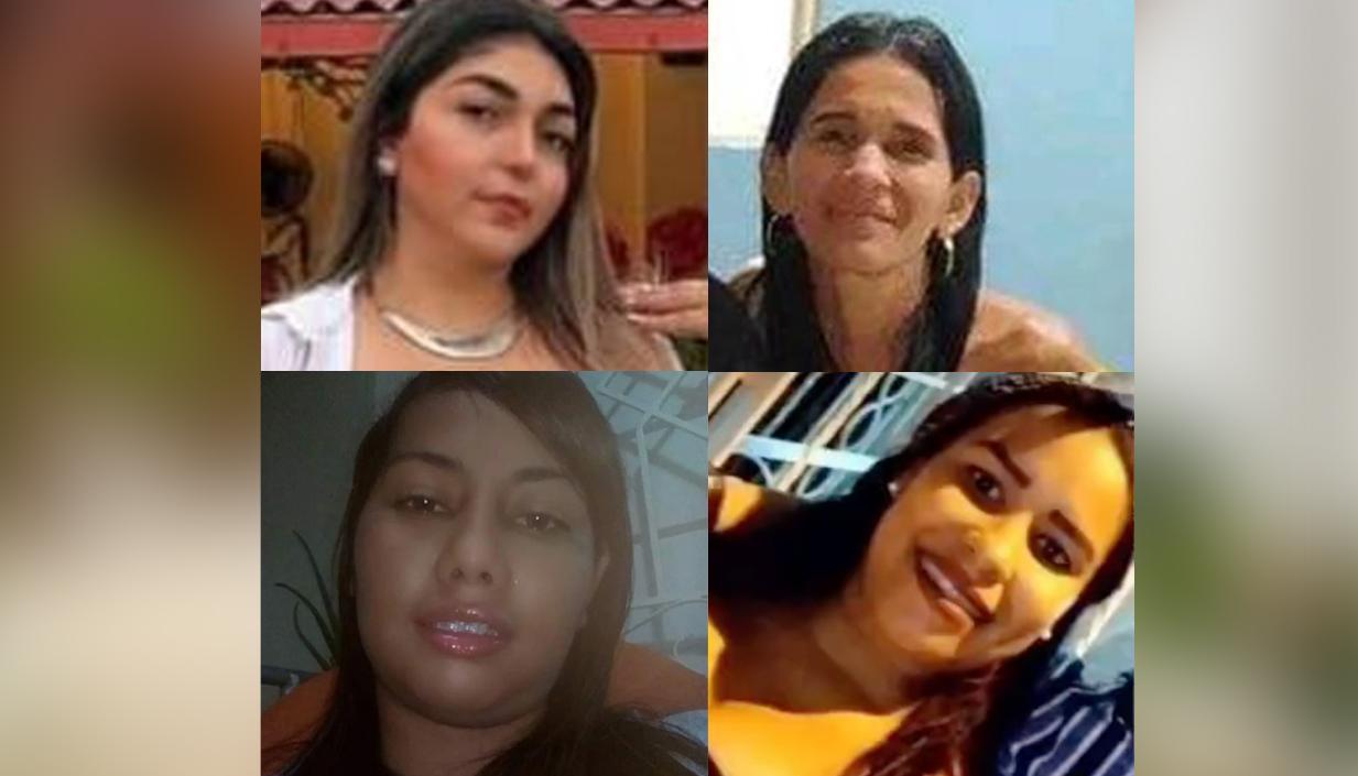 Cuatro de las seis víctimas de feminicidios en el Atlántico en lo que va del 2024.