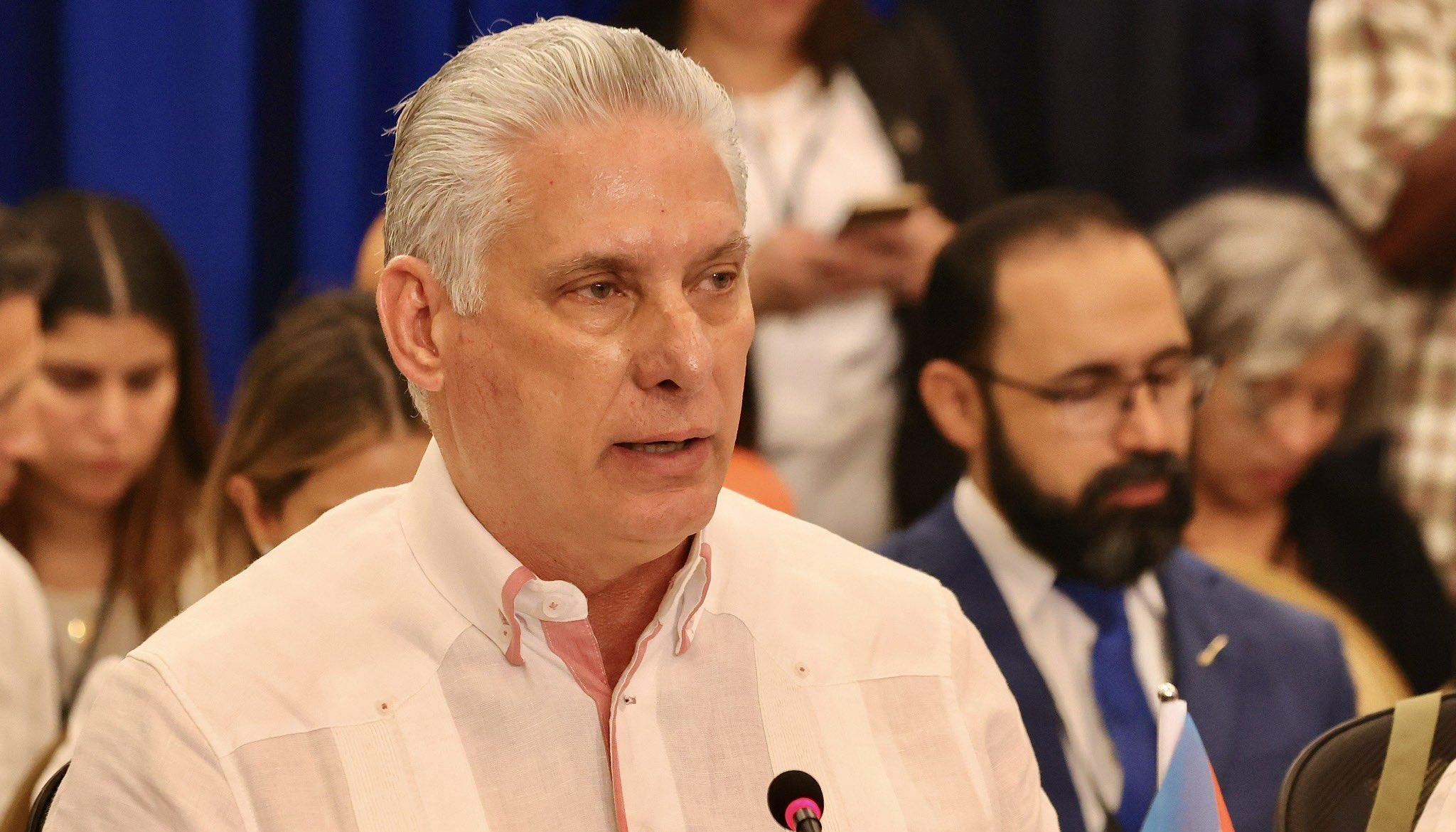 El presidente de Cuba, Miguel Díaz-Canel Bermúdez.
