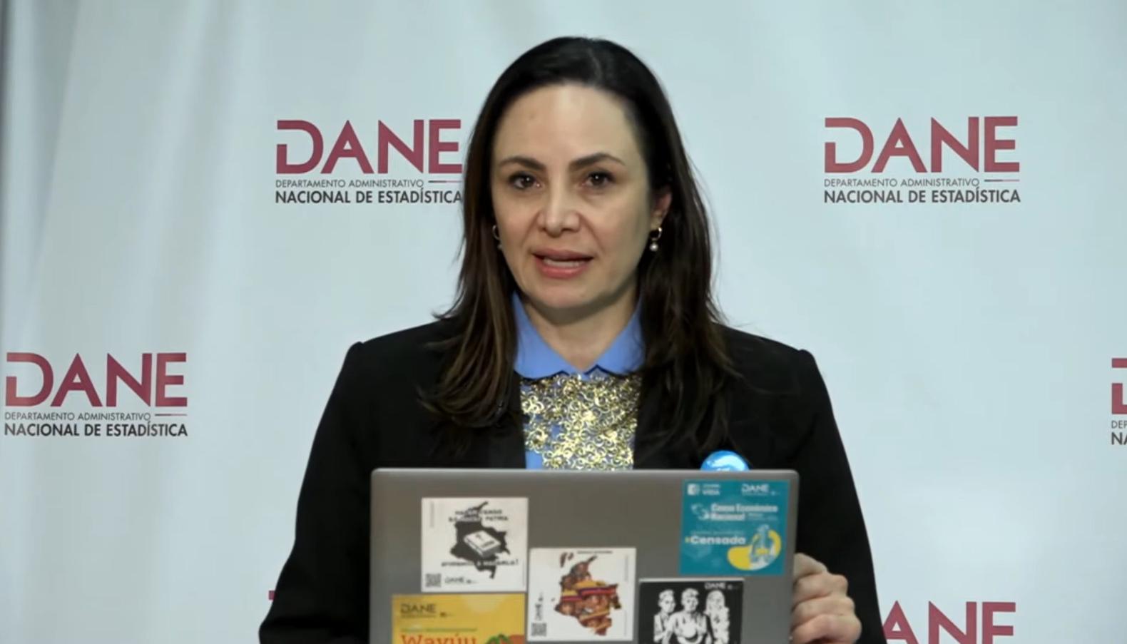 La directora del Dane, Piedad Urdinola.