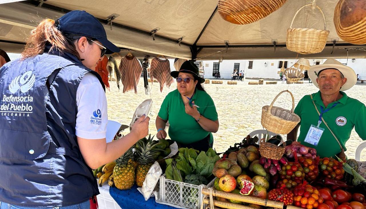 La Defensoría estuvo en el Día del Campesino en Villa de Leyva.
