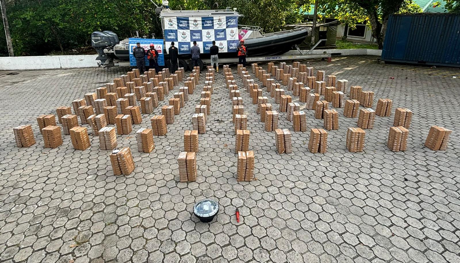 La cocaína incautada.