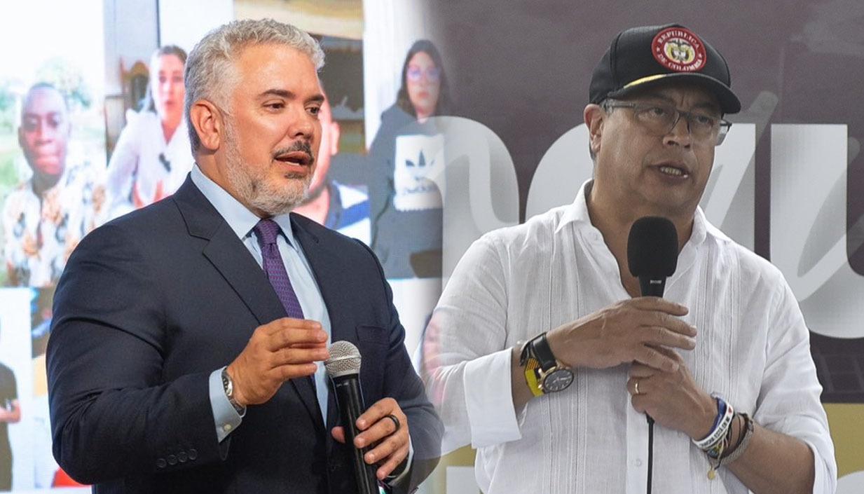 Iván Duque y Gustavo Petro.