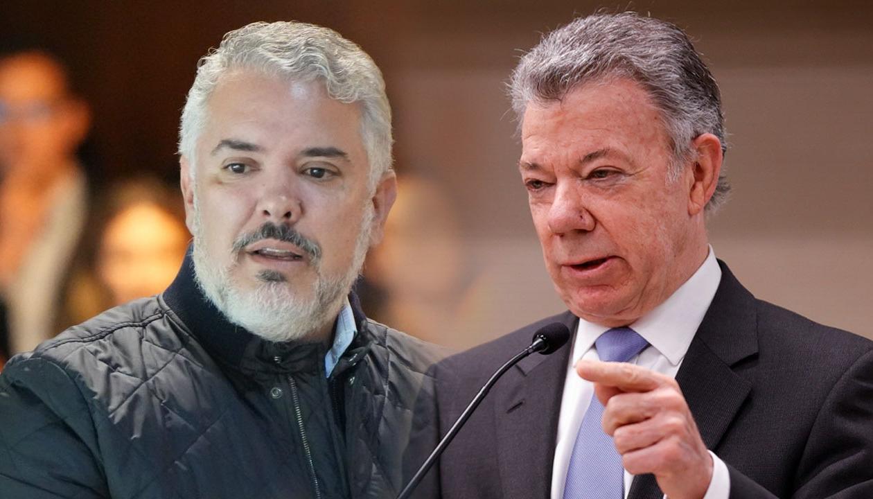 Iván Duque y Juan Manuel Santos.