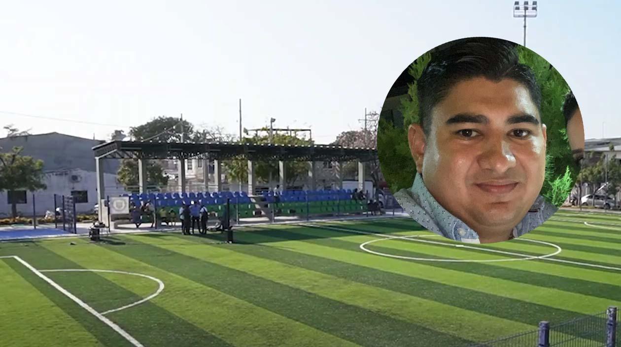 Ocurrió en la cancha de fútbol del sector.
