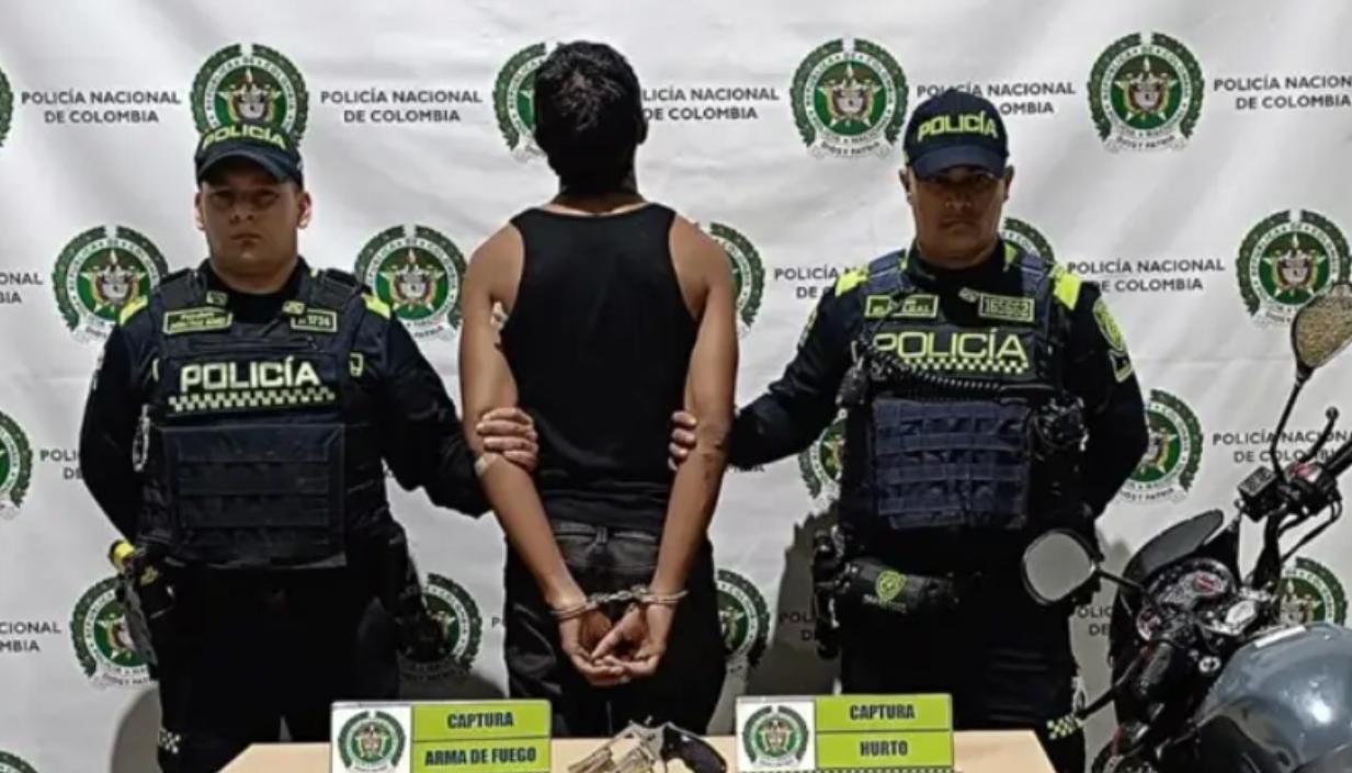 El capturado quedó a disposición de la Fiscalía. 