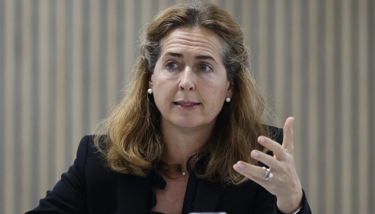 La representante de PNUD para Colombia, Sara Ferrer