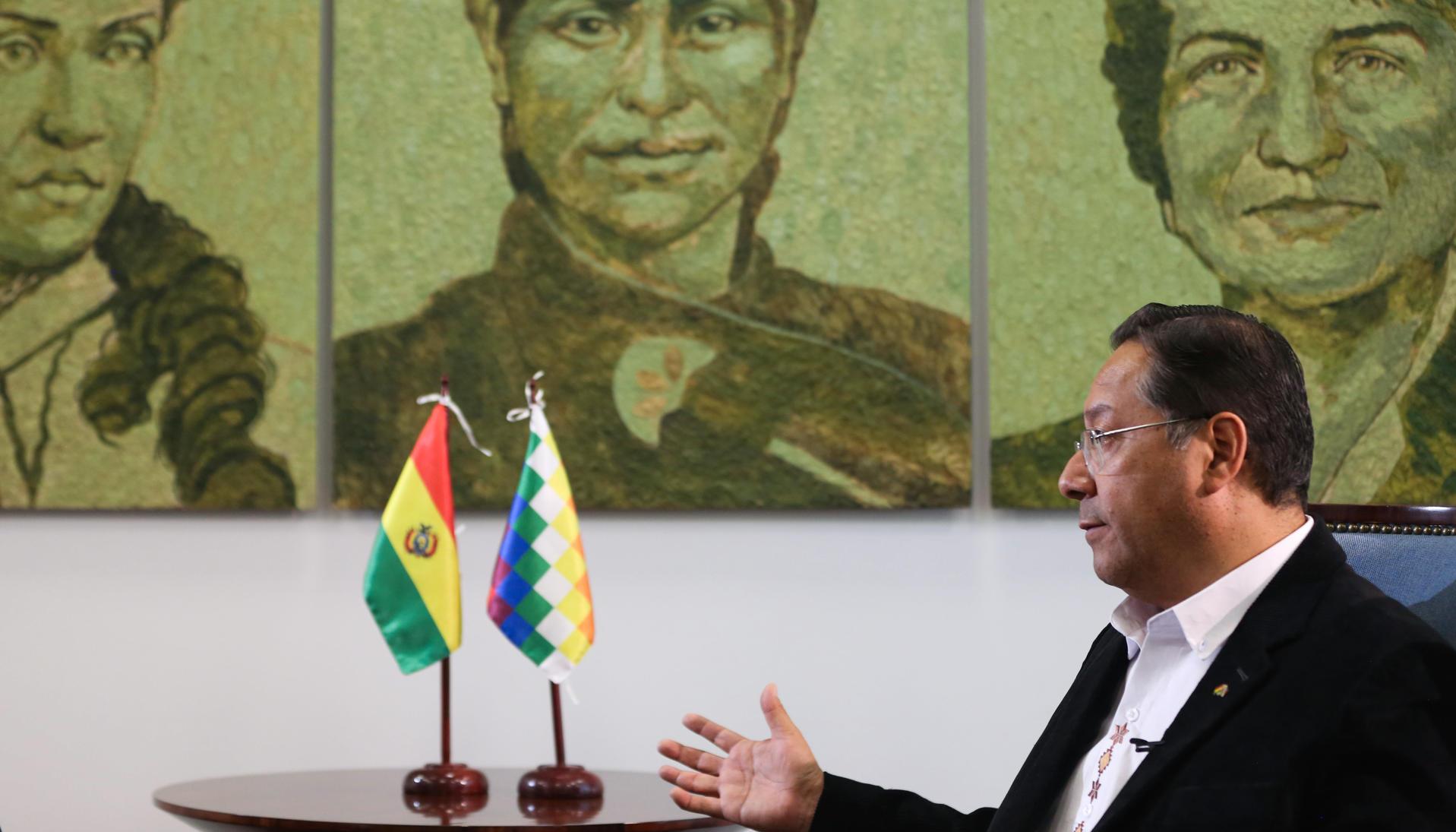 Luis Arce, presidente de Bolivia. 