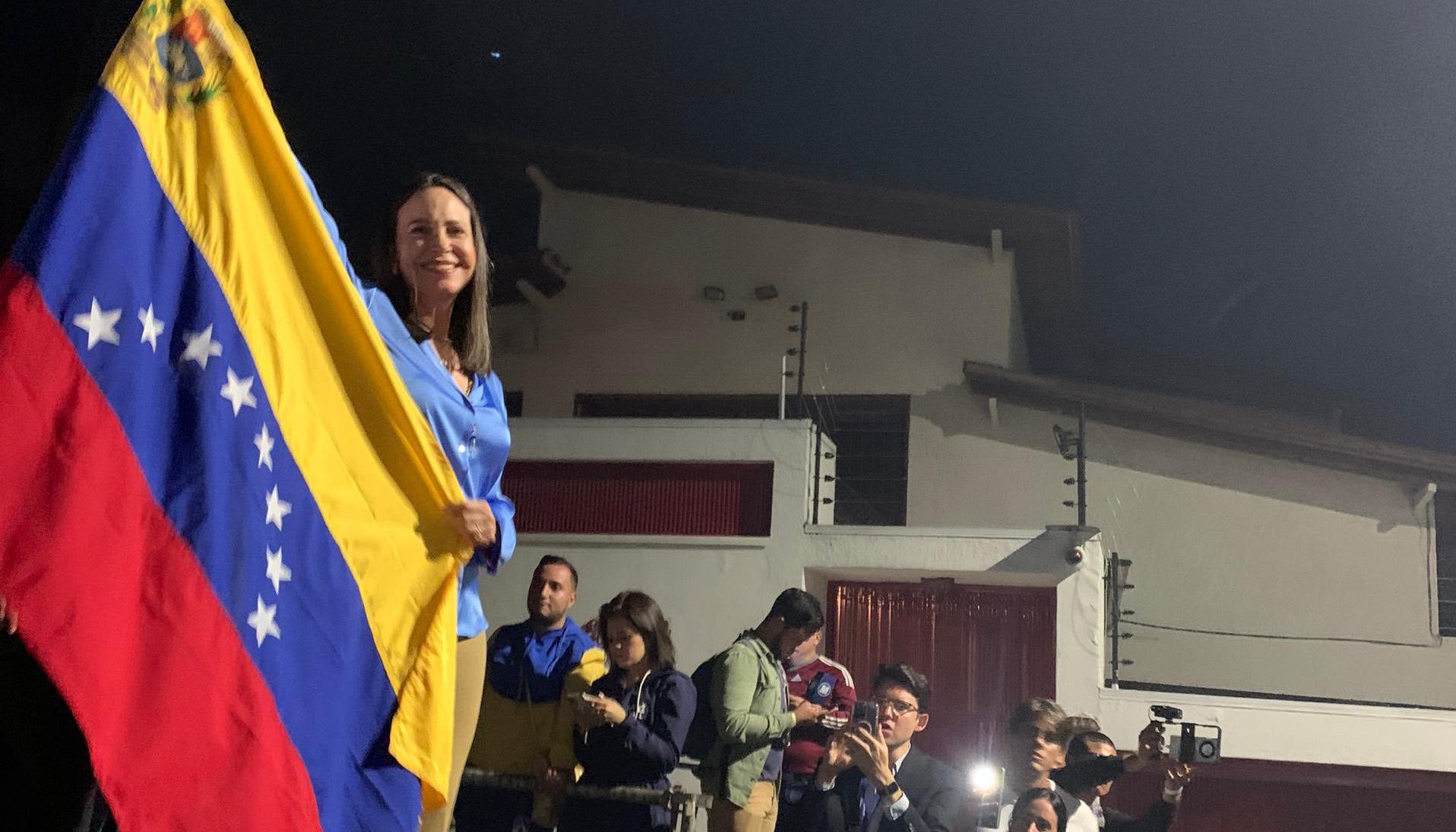 La líder opositora de Venezuela María Corina Machado.