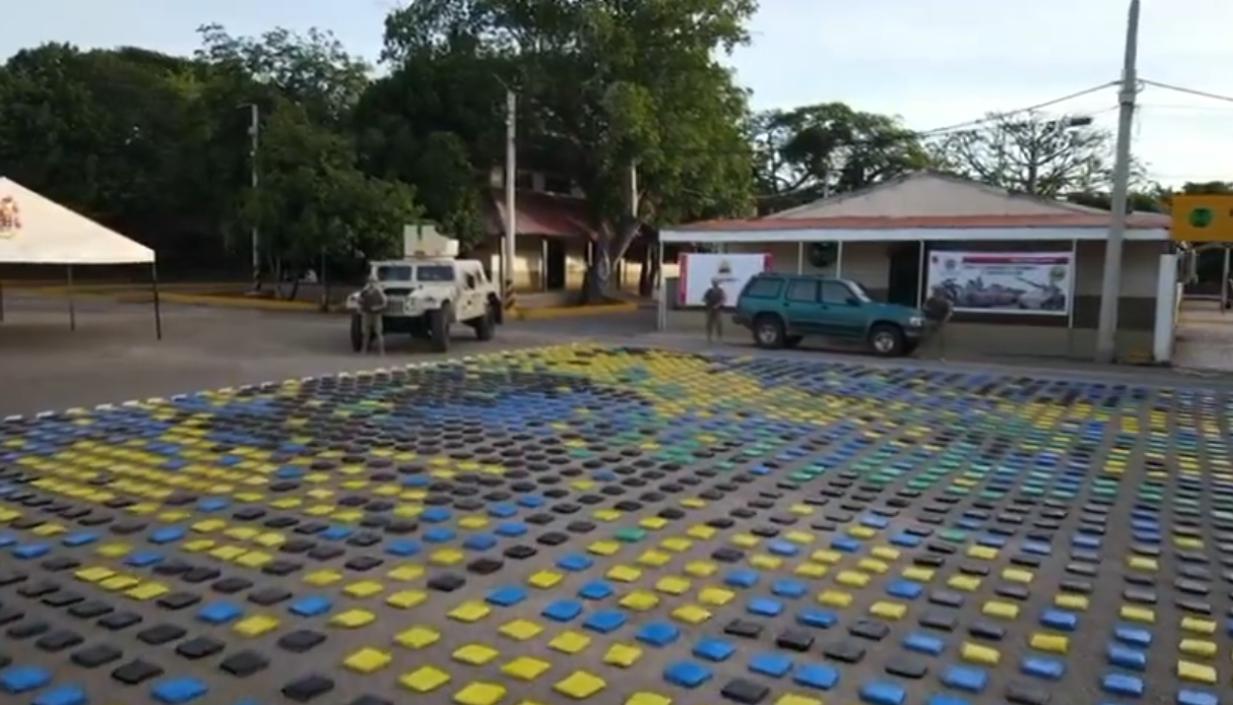 Marihuana incautada por el Ejército en zona rural del municipio de San Juan del Cesar. 