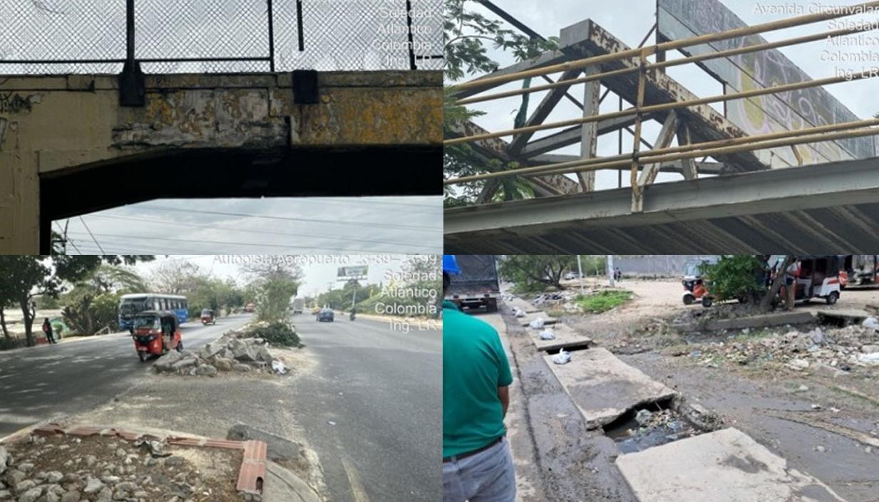 Las cuatro infraestructuras afectadas.