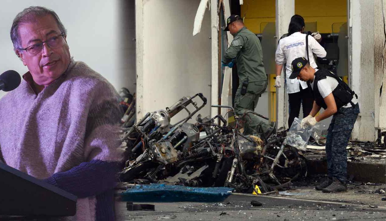 Petro reaccionó a la moto explosiva en Jamundí.