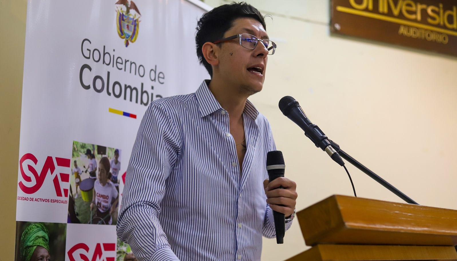 El presidente de la Sociedad de Activos Especiales, Daniel Rojas.