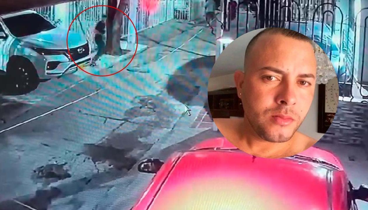 El sicario y el Subintendente Carlos Fernando Fuentes Noriega.