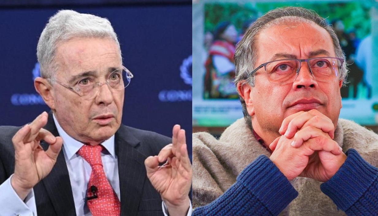 Álvaro Uribe Vélez y Gustavo Petro.