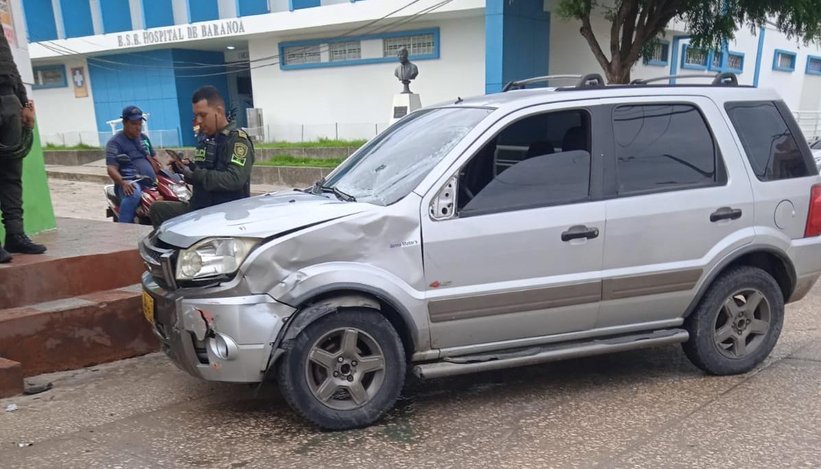 Vehículo involucrado en el accidente. 