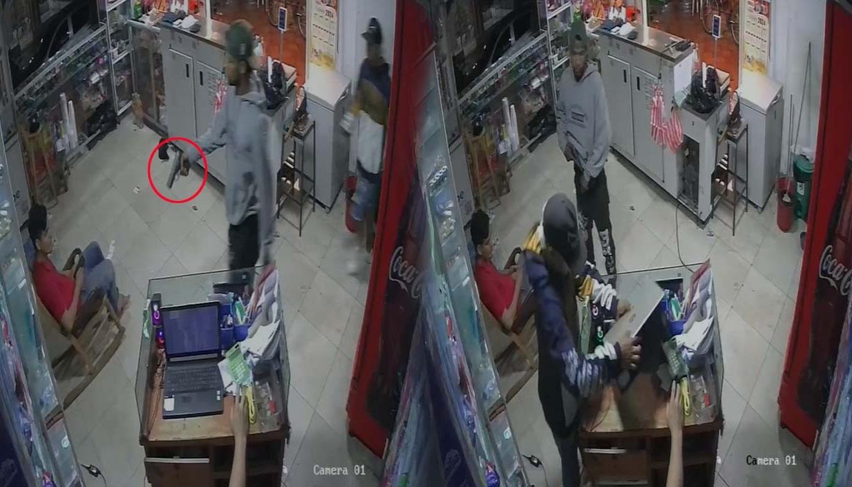 Asalto en el barrio La Victoria.