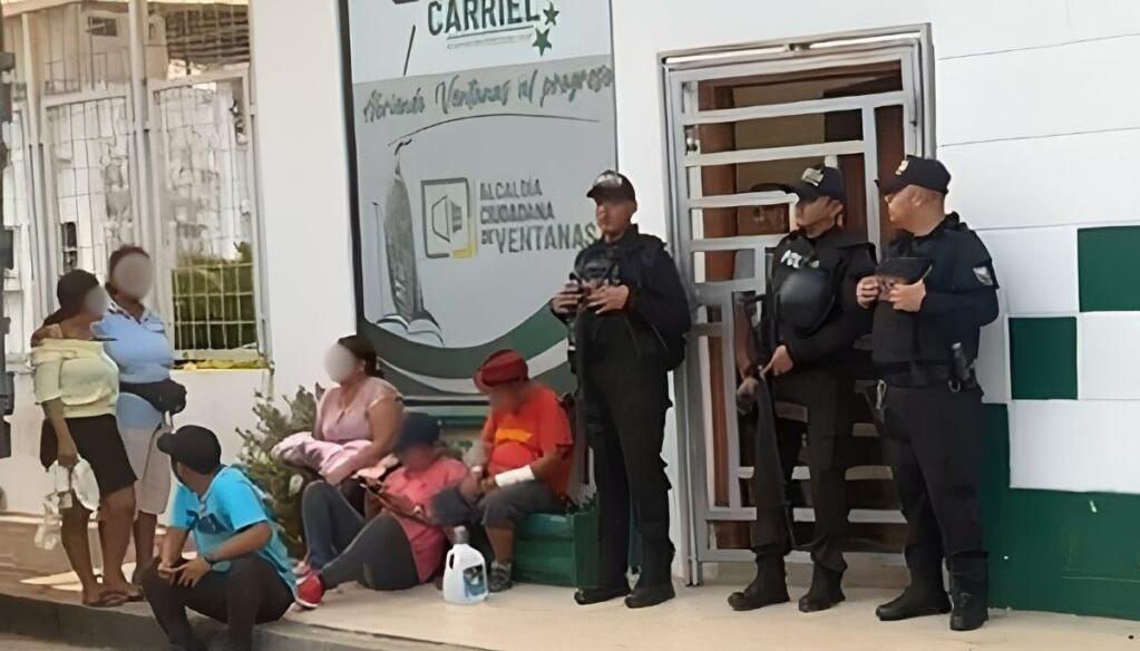 Morgue del municipio de Ventanas, en Ecuador.