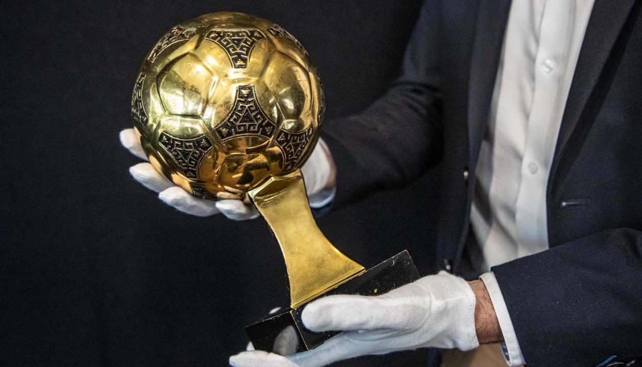 El Balón de Oro ganado por Maradona en el Mundial de México 86.