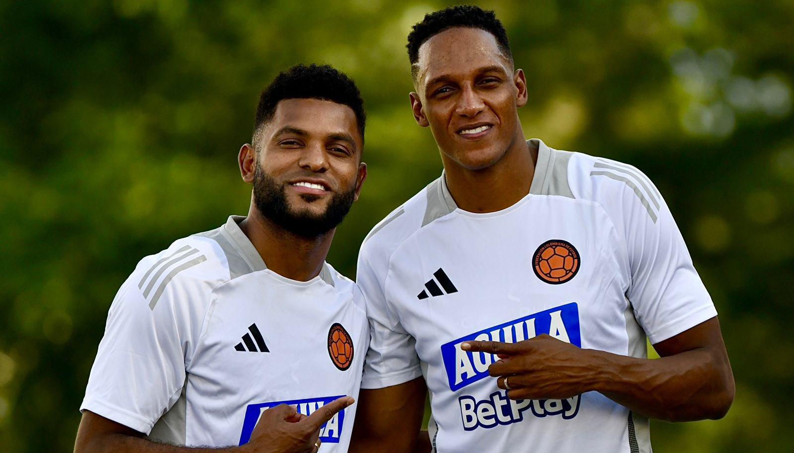 Miguel Borja y Yerry Mina, dos de las novedades en la convocatoria de la Selección Colombia. 