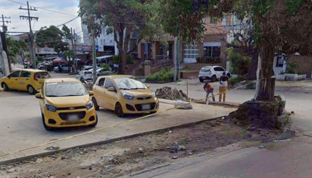 Estación de taxi 322 ubicada en el barrio Granadillo de Barranquilla. 