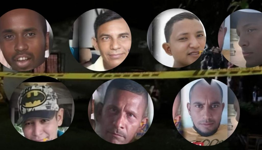 Víctimas de masacre en Rionegro, Antioquia. 