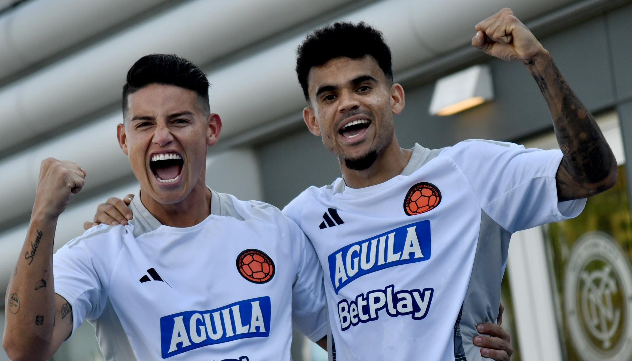 James Rodríguez y Luis Díaz, figuras de la Selección Colombia. 
