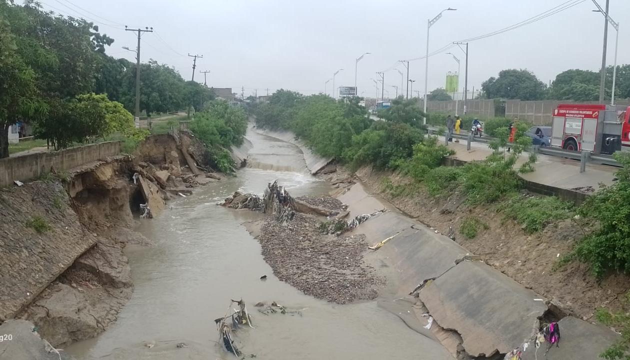 Las intensas lluvias del sábado en el Atlántico causaron serios desastres