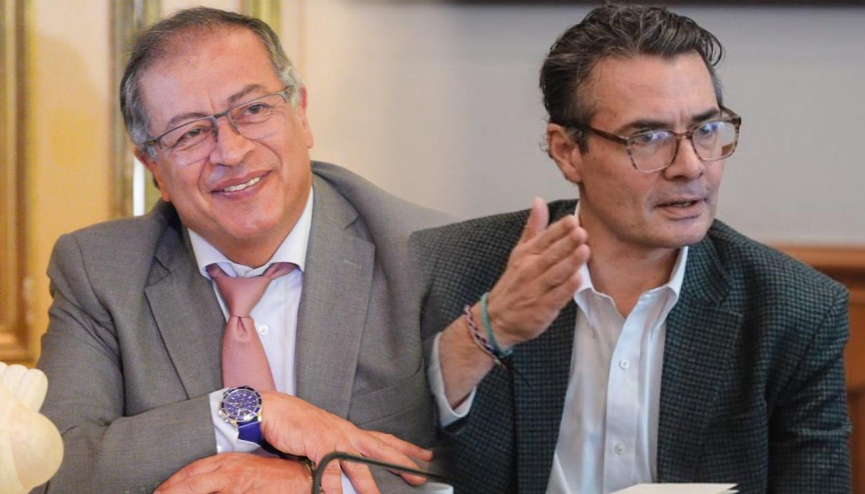 El Presidente Gustavo Petro y el exministro de Educación, Alejandro Gaviria.